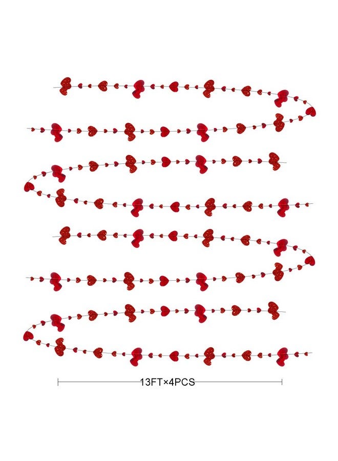 بينك بلوم ديكورات حفلات عيد الحب من pinkblume، إكليل قلب أحمر لامع معدني، لافتة على شكل قلب، لحفلات الذكرى السنوية، وعيد الأم، والخطوبة، وحفلات الزفاف، وحفلات توديع العزوبية، ومستلزمات حفلات توديع العزوبية - Image 2