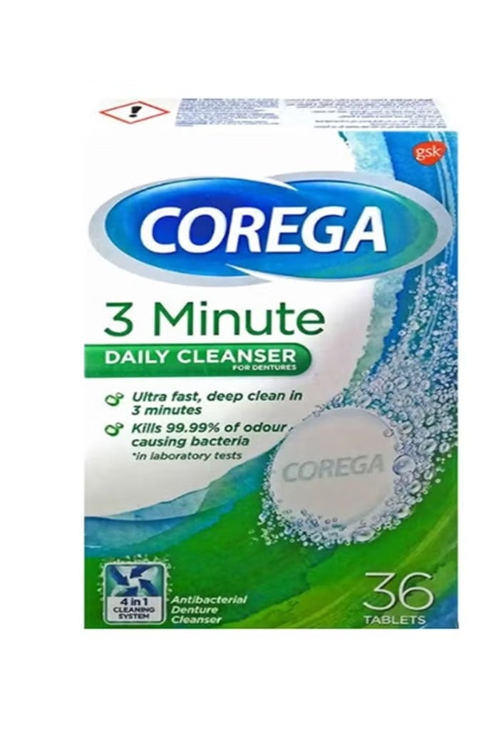 كوريغا 36 Tablets Corega 3-Minutes Denture Cleanser