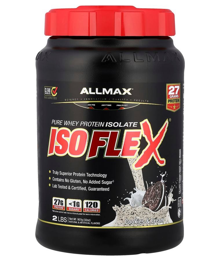 Allmax ISOFLEX® Pure Whey Protein Isolate Cookies & Cream 2 lbs (907 g)
