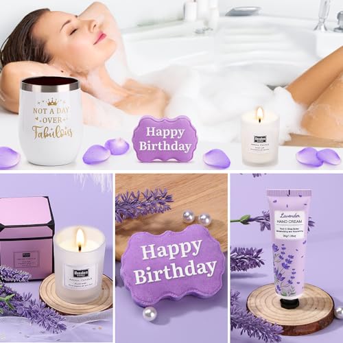 BaiCai Birthday Gifts for Women, Happy Birthday Gifts for Mom, Her, Sister, Best Friend, Girlfriend, Coworker, Wife Bday Gift Ideas, Unique Relaxing Spa Birthday Gift Basket for Women Care Package w/ Blanket - Image 3
