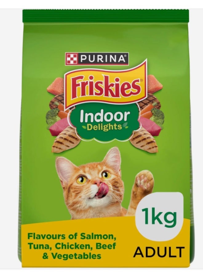 فريسكس طعام فريسكيز بورينا للقطط المنزلية الجافة 1 كجم - Image 1