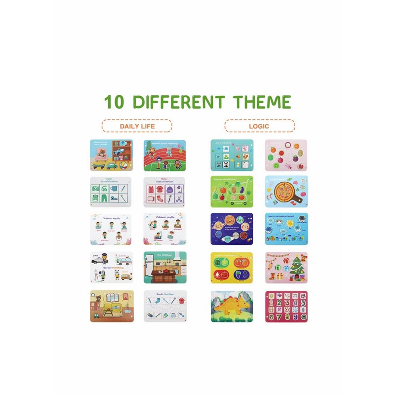 SOLARAE Quiet Book for Toddlers Activity Toys Early Learning Toy for Kids Sensory Education Preschool Learning Book - Best Gifts for Boys and Girls Aged 2 3 4 5 6 (2 Pack) - Image 2