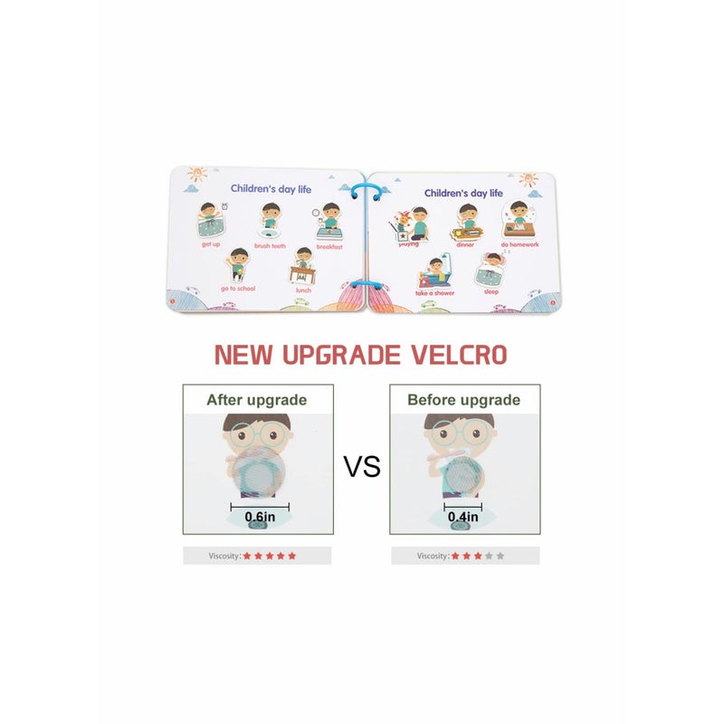 SOLARAE Quiet Book for Toddlers Activity Toys Early Learning Toy for Kids Sensory Education Preschool Learning Book - Best Gifts for Boys and Girls Aged 2 3 4 5 6 (2 Pack) - Image 4