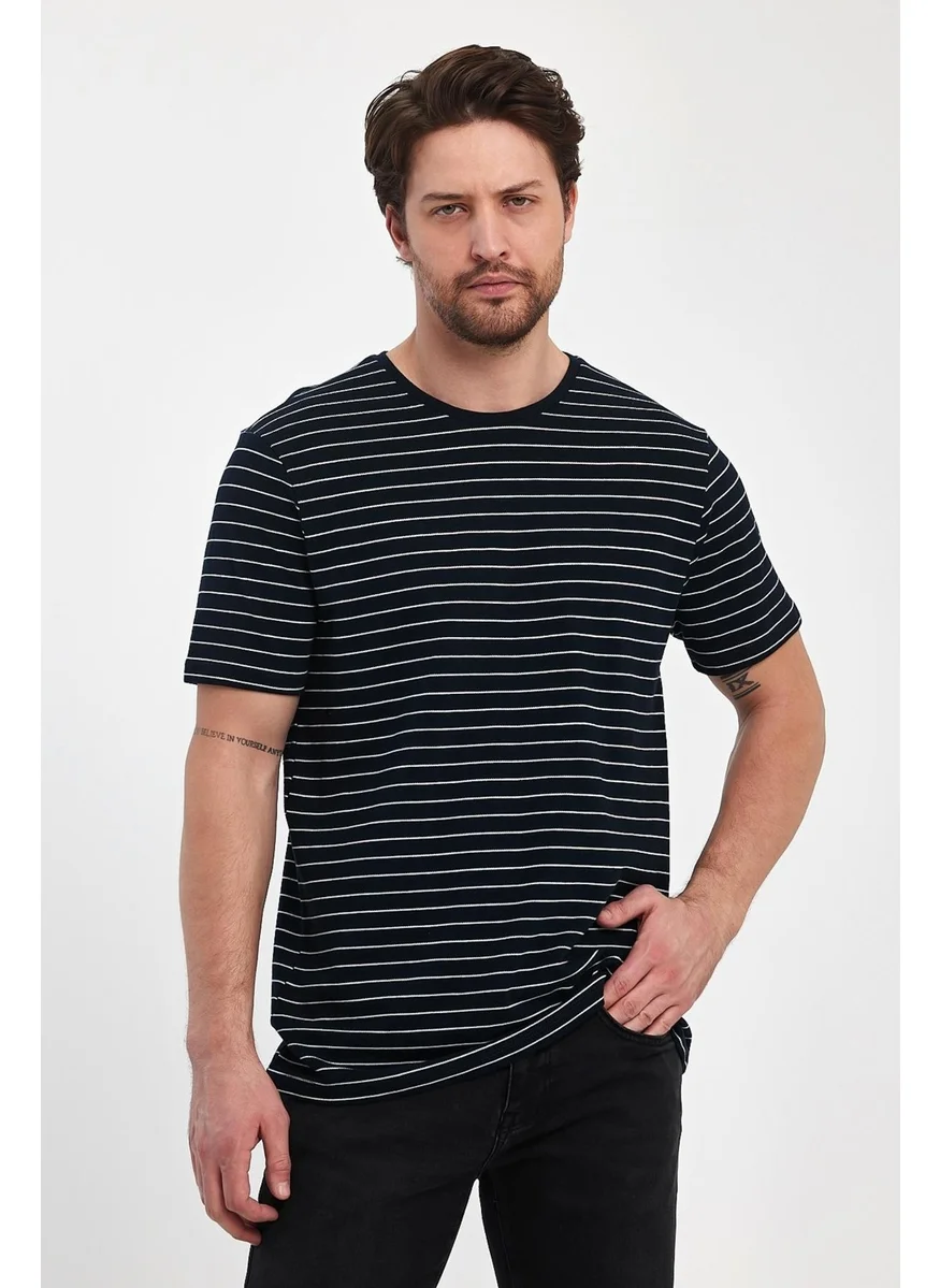 Alexander Gardi Crew Neck Striped T-SHIRT(ERK-5987)