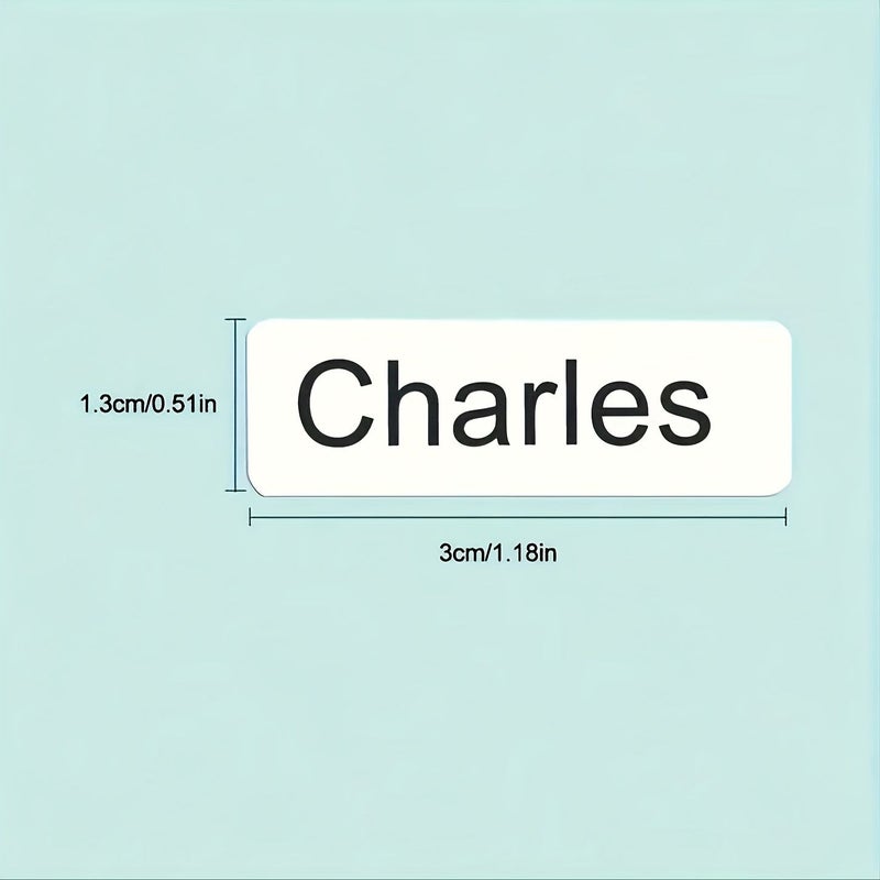 480 Pcs White Name Stickers Personalized Product Labels For Home Office Medium Size Custom Numbers Phone Numbers And Stationery Markers - Image 2