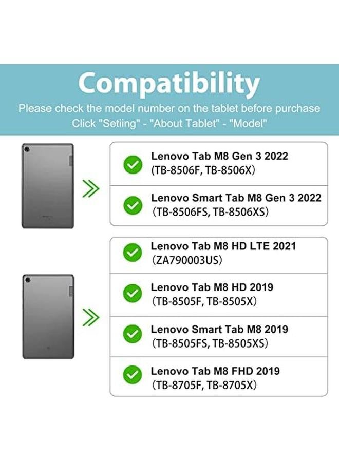 Procases Kids Case For Lenovo Tab M8 4Th Gen 2023 3Rd Gen 2022 Hd Lte 2021 Tab M8 Hd Smart Tab M8 Tab M8 Fhd 2019 Lightweight Shockproof Kids Friendly Case For Lenovo Tab M8 Tablet 8" Magenta - Image 2