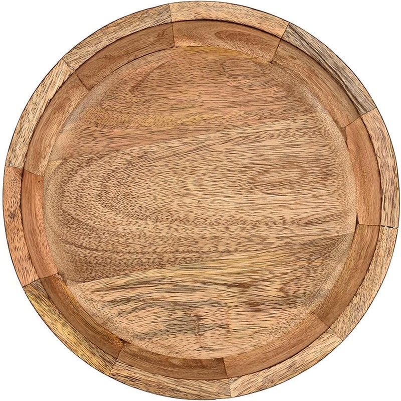 Kaizen Casa Fruit Bowls Mango Wood Round Shaped Fruit Bowls for Farmhouse Dcor Bowl for Kitchen Dcor 10 X 10 X 25 - Image 3