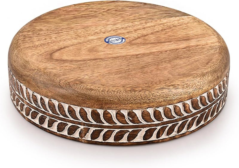 Kaizen Casa Fruit Bowls Mango Wood Round Shaped Fruit Bowls for Farmhouse Dcor Bowl for Kitchen Dcor 10 X 10 X 25 - Image 4