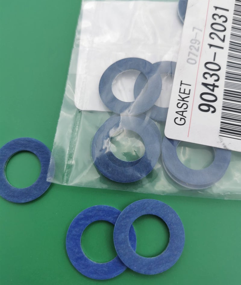 BENEDETTO [OEM Products] BENEDETTO Auto Service 10 PCS Oil Drain Plug gaskets/Crush washers Replacement for Toyota Drain Plug Washer Replaces# 90430-12031 Aluminum (QTY10) - Image 4