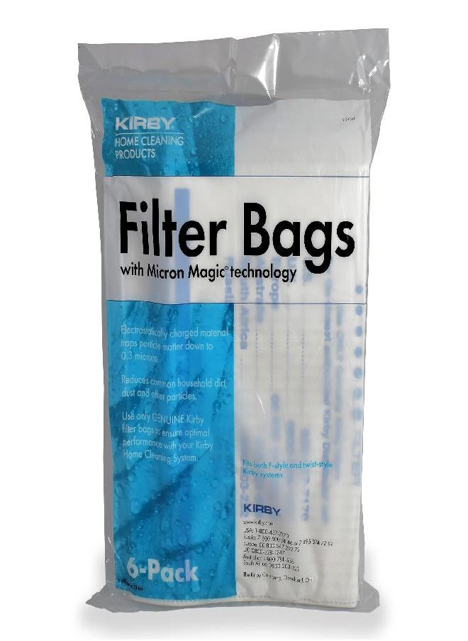 Kirby - KIRBY Vacuum System Filter Bags with Micron Magic technology 6 Pack Part 204811 - Image 1