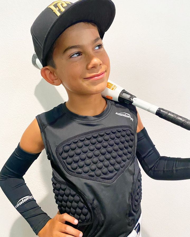 COOLOMG Youth Baseball Chest Protector Padded Shirt Kids Rib Heart Guard Sternum Protection for Softball Football Lacrosse Goalies XS - Image 5
