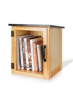 Exttlliy Exttlliy Outdoor Library Book Box Storage Small Wood Cabinet Little Literature Box for Neighborhood Community and School Sharing Books, Literature, Newspapers, Food and Art  - Image 1