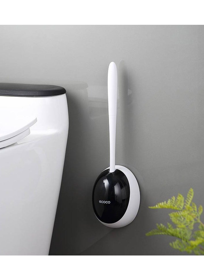ecoco 1pc Wall-Mounted Silicone Toilet Brush - No Dead Corners, Effortless Toilet Cleaning!  - Image 1