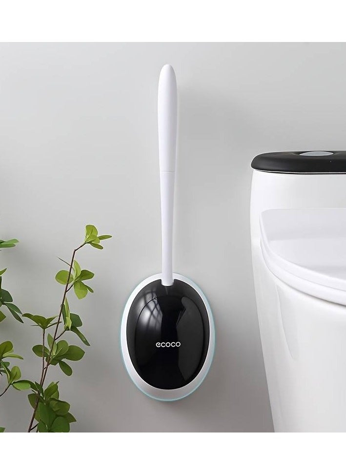 ecoco 1pc Wall-Mounted Silicone Toilet Brush - No Dead Corners, Effortless Toilet Cleaning!  - Image 4