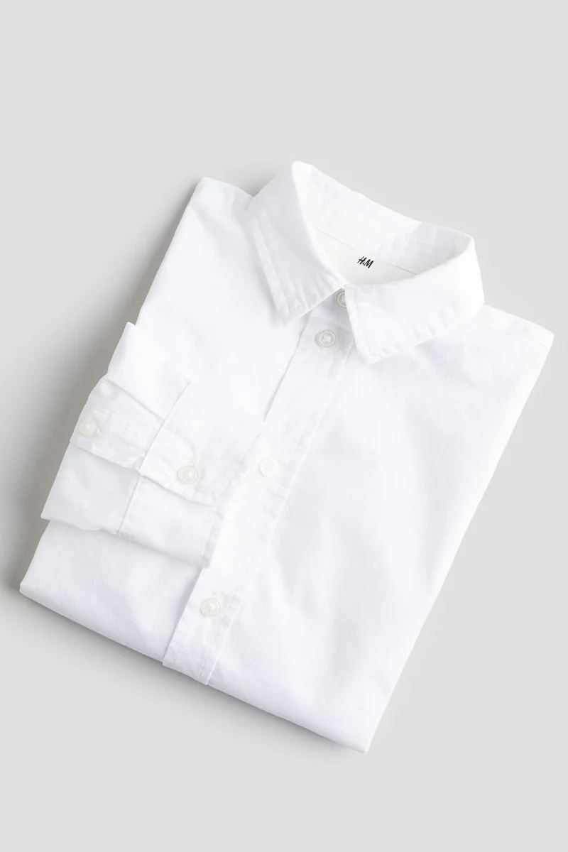 اتش اند ام Long-sleeved cotton shirt