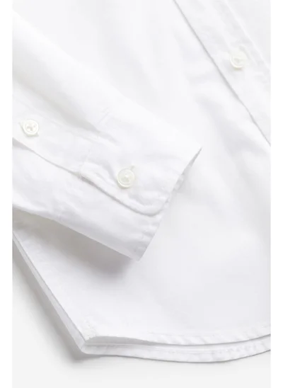 اتش اند ام Long-sleeved cotton shirt