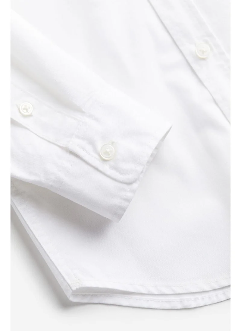 اتش اند ام Long-sleeved cotton shirt