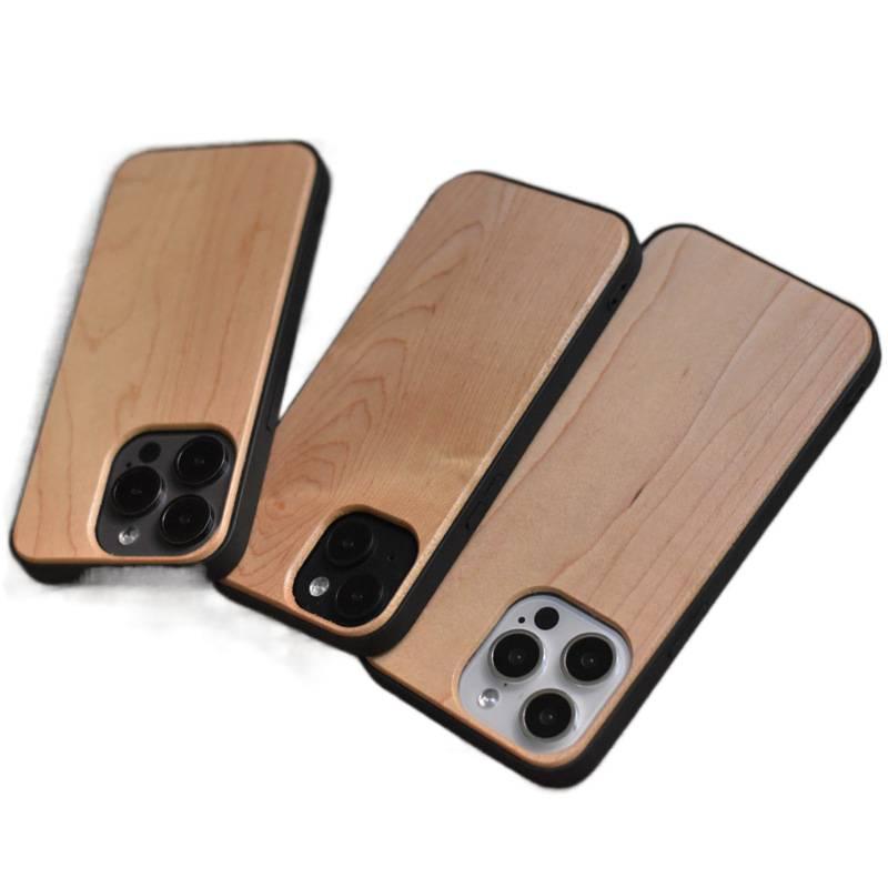 Protective Case | Drop Protection | Maple Wood Wood | Shockproof | Shockproof Cover for iPhone 13 - Image 1