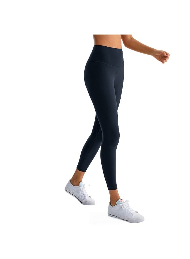NIBEMINENT Essential/Pure&Plain 7/8 Leggings, High Waisted Compression Soft Pants Workout Athletic Yoga Pants 24" - Image 1
