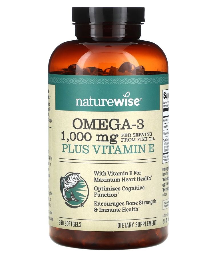 Omega-3 Plus Vitamin E 360 Softgels