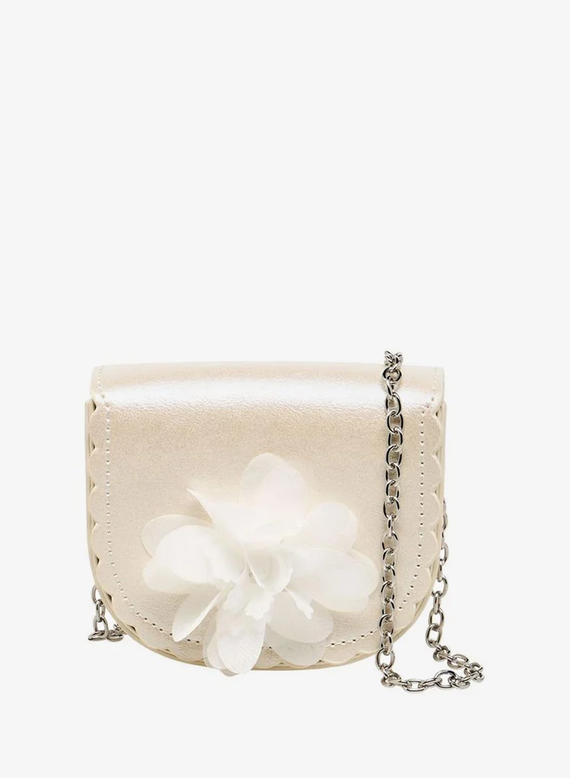 Flora Bella By Shoexpress Flora Bella Floral Applique Crossbody Bag with Chain Strap Ramadan Collection