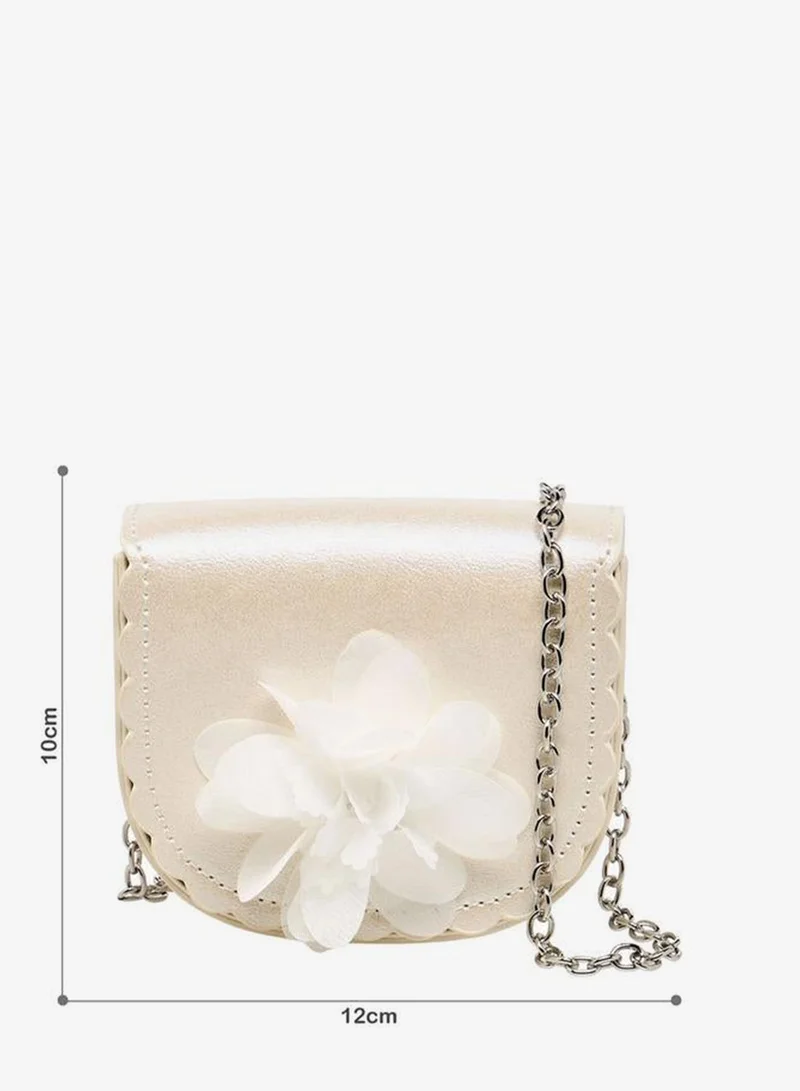 Flora Bella By Shoexpress Flora Bella Floral Applique Crossbody Bag with Chain Strap Ramadan Collection
