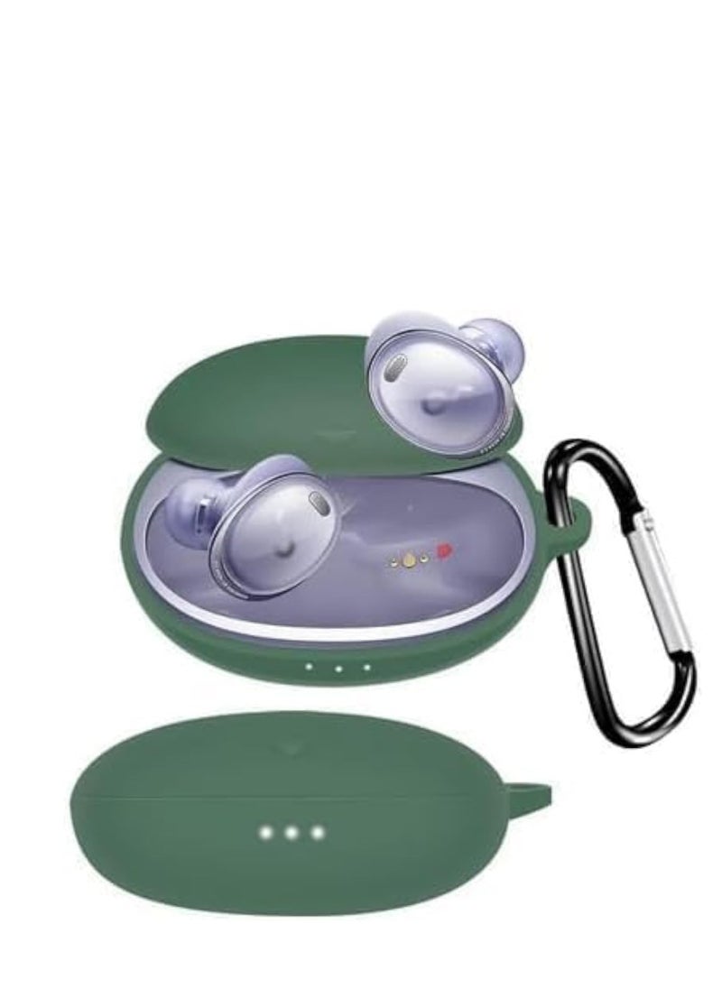 Generic - Compatible with Unker Sound Core Liberty 3 Pro Headphones Silicone Case with Carry-on Loop (Emerald Green) - Image 1