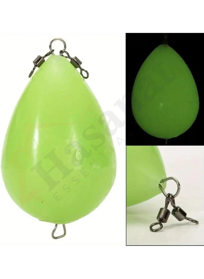 HASANAT ESSENTIALS Essentials Luminous Green Egg Float for Night Fishing - Image 4