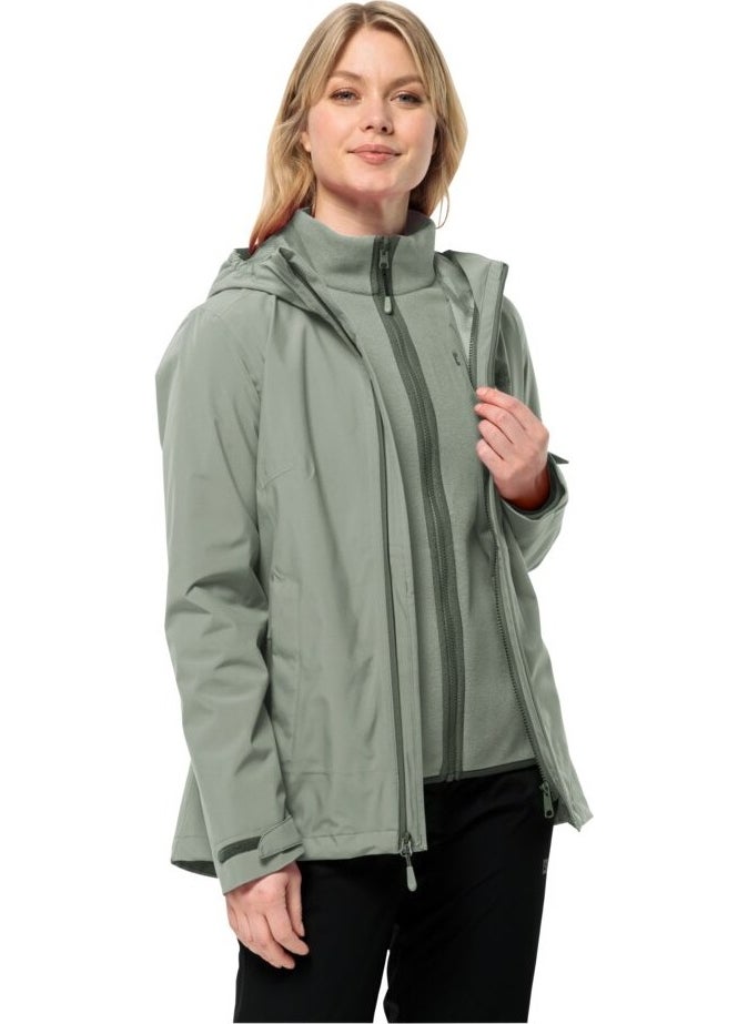 Jack Wolfskin Moonrise 3in1 Women's Outdoor Jacket 1115621-4137  - Image 4