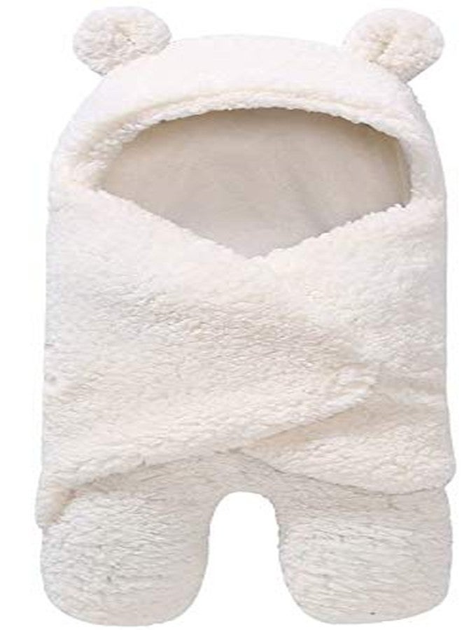 First Trend 3in1 Ultra Soft Blanket Cum Swaddle & Safety Wrap (White) - Image 1