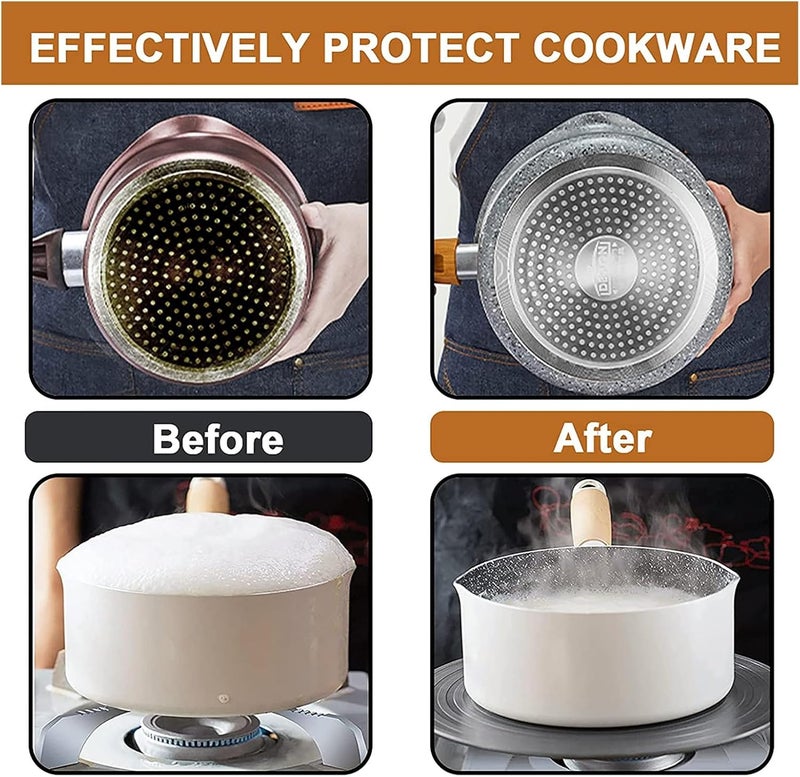 Non Slip Gas Stove Diffuser, Round Thickened Heat Diffuser Defrosting Tray Multifunctional Thawing Plate for Cooking (28cm) - Image 4