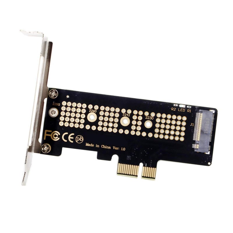 Cablecc بطاقة محول PCI-E 3.0 منخفضة الارتفاع إلى M.2 NGFF M-Key SSD Nvme AHCI PCI Express - Image 2