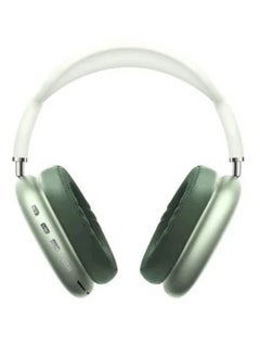 P9 Bluetooth Wireless Headset Over-Ear Headphone With Mic Green/White