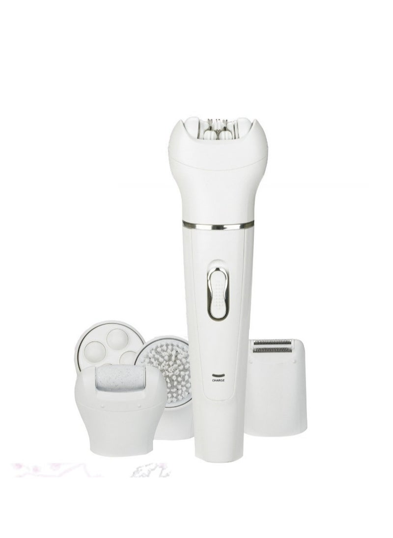 M MIAOYAN Epilator 5 in 1 Face Brush, Shaver, Massager Beauty Tool, Shaver, Epilator, Face Washer, Foot Grinding Tool Set  - Image 2