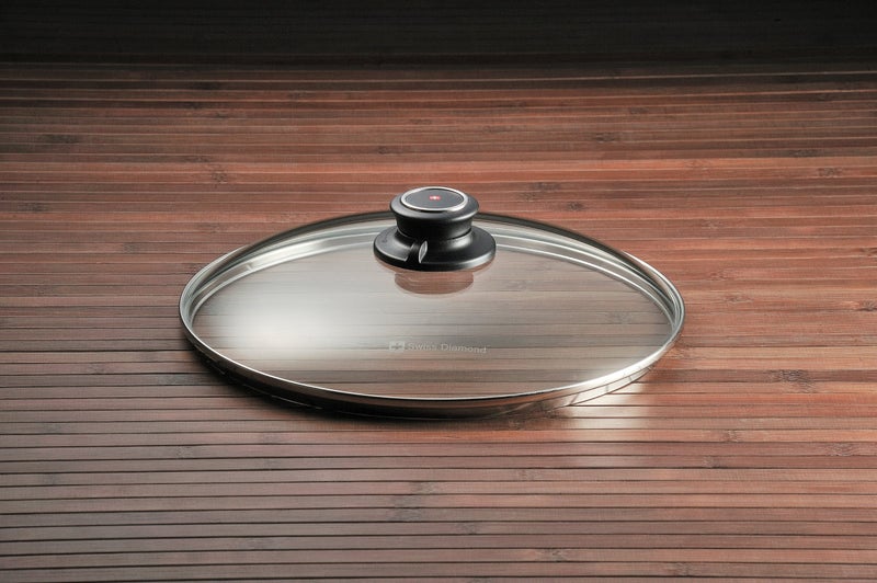 Swiss Diamond Heat-Tempered Glass Lid 26cm Dishwasher Safe and Oven Safe - Image 3