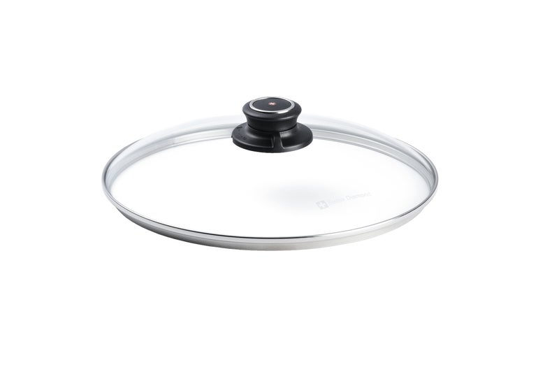 Swiss Diamond Heat-Tempered Glass Lid 26cm Dishwasher Safe and Oven Safe - Image 1