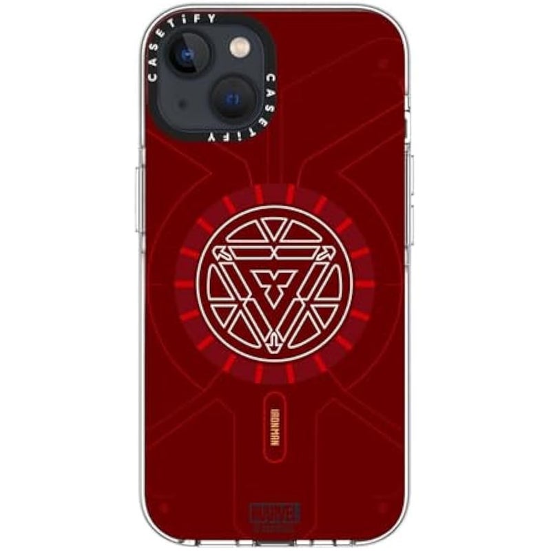 Casetify Clear iPhone 13 Case 【Iron Man Co-Lab/Not Yellowing / 6.6ft Drop Protection/Compatible with Magsafe】 - Arc Reactor - Clear - Image 4