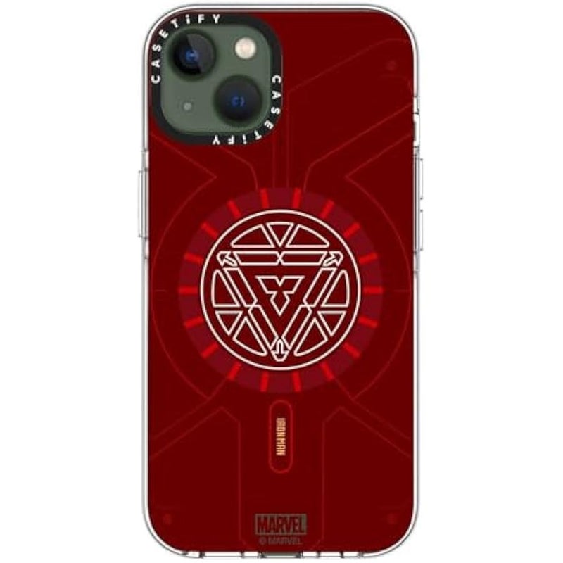 Casetify Clear iPhone 13 Case 【Iron Man Co-Lab/Not Yellowing / 6.6ft Drop Protection/Compatible with Magsafe】 - Arc Reactor - Clear - Image 3