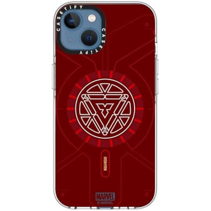Casetify Clear iPhone 13 Case 【Iron Man Co-Lab/Not Yellowing / 6.6ft Drop Protection/Compatible with Magsafe】 - Arc Reactor - Clear - Image 5