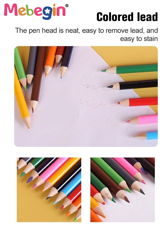 MEBEGIN 67 Colors Art Supplies Case with Oil Pastels, Crayons, Colored Pencils and Watercolor Cakes, Deluxe Portable Painting Set, Drawing Tools for Artists and Beginners, Ideal Gift for Kids Loving Paiting  - Image 5