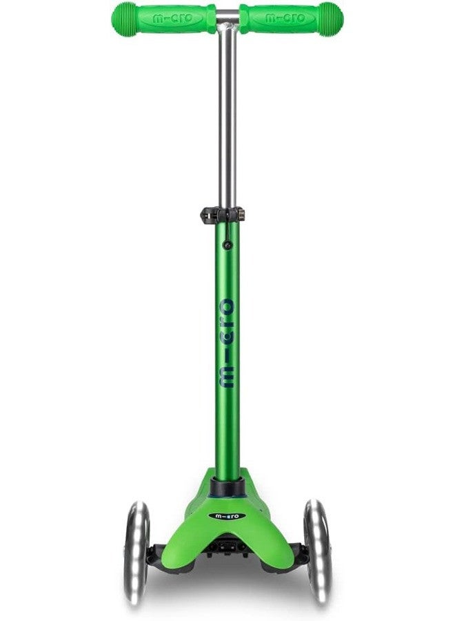 Micro Micro Scooters - Mini Deluxe Green Blue with LED Wheels MMD174 |Adjustable Handlebar |3 Wheels |Max Load 50KG | Scooter for Kids | Kids Scooter | Scooter with LED Wheels | Scooter for Kids 2-5 Years  - Image 4