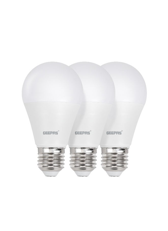 GEEPAS Advanced 3-Pack E27 LED Bulbs (11W), Energy-Saving, Long-Lifespan & High-Efficiency Illumination  - Image 2