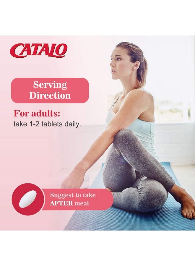 CATALO Women's Calcium with Aquamin™ Red Algae - Plant-Based Marine Calcium Supplement with Vitamin D3, Magnesium & Zinc - High Absorption Formula - 60 Tablets - Image 5