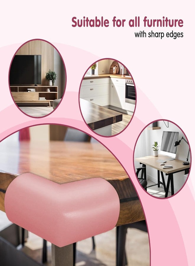 SPOLIK Pack of-4 Edge Protector for Furniture Table for Baby Kids Edge and Babies, Toddles, Kids Foam Corner Covers for Furniture, Table, Desk Extra Soft and Cushioned (Brown, Pack of-4) - Image 4