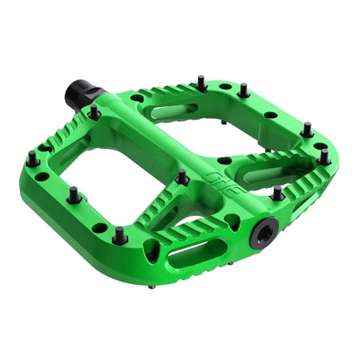 OneUp Components Composite Pedals, Green – Lightweight, Durable Flat Bike Pedals for Mountain Bikes (MTB) - Image 2