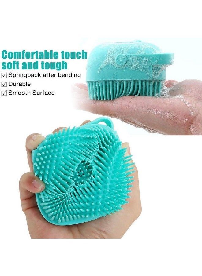 EASYMART Silicon Massage Bath Brush Hair Scalp & Bathing Brush For Cleaning Body ; Silicon Wash Scrubber ; Skin Care Brushes For Shower Bathroom Men Women  - Image 3