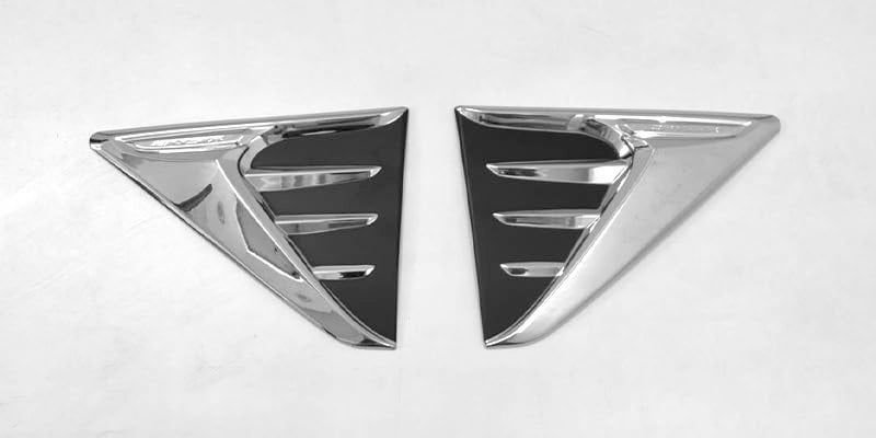 Automaze 2pc Car Air Flow Intake Decorative Side Vent Hood Cover Fender Garnish Compatible For Toyota Innova Crysta - Image 4