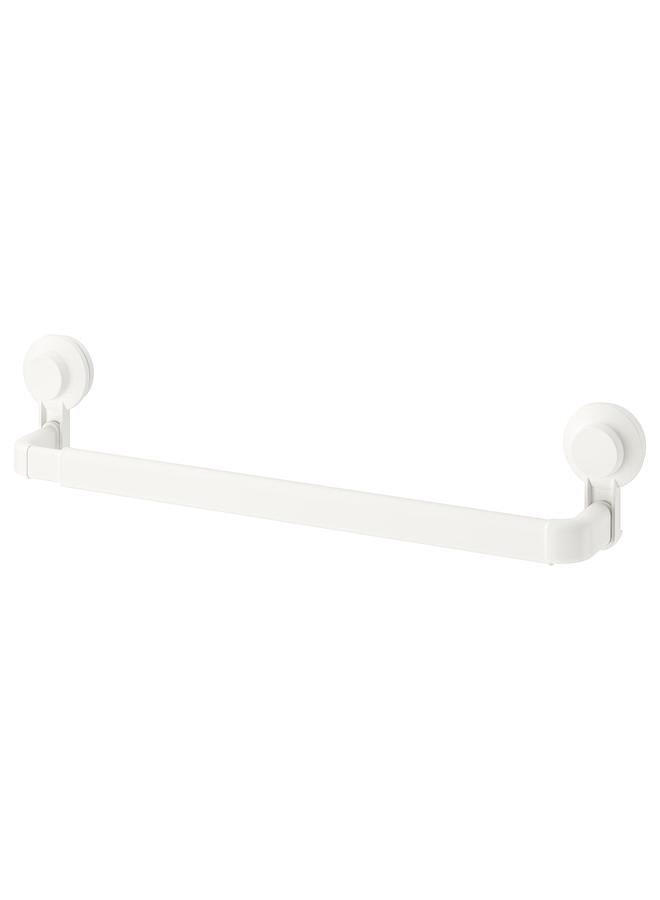 Towel rack with suction cup, white  - Image 1
