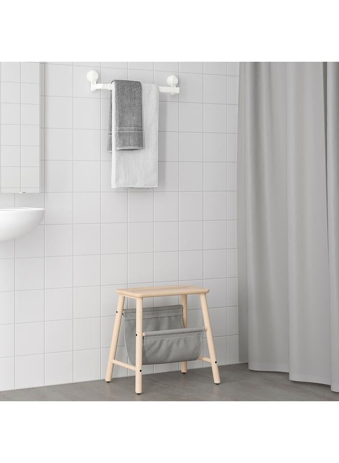 Towel rack with suction cup, white  - Image 4