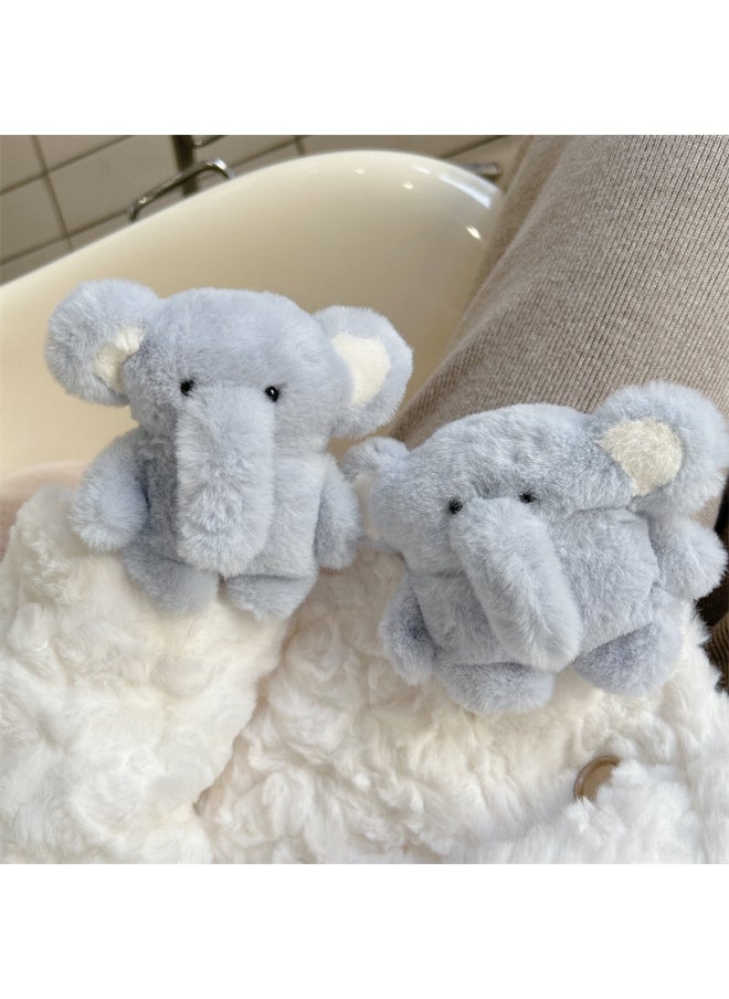 Generic - Autumn And Winter Plush For AirPods Pro2 Protective Case 1/2 Generation Flannel For AppleWireless Earphone Case 3 Generation Elephant-Color:Plush Elephant Headphone Cover-Model:AirPods Pro/Pro2 - Image 1